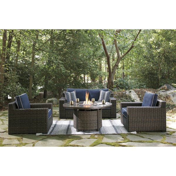 Signature Design by Ashley Grasson Lane Outdoor Loveseat, 2 Lounge